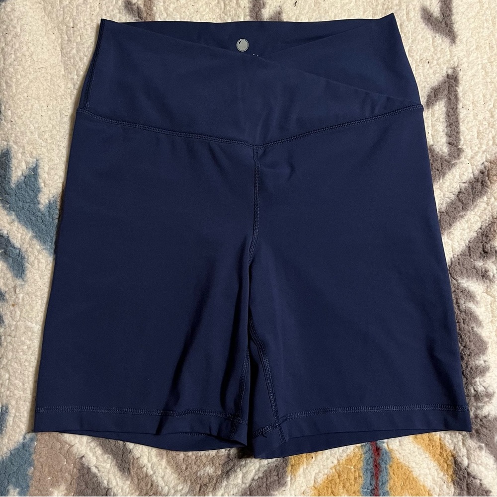 Yogalicious Women's Navy Blue Bike Shorts